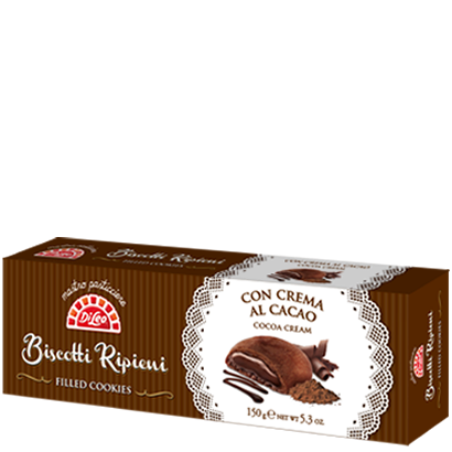 Biscotti ripieni con crema al cacao - 150gr