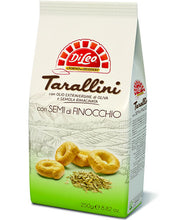 Carica l&#39;immagine nel visualizzatore di Gallery, Tarallini con semi di finocchio e olio extra vergine di oliva - 250 gr.

